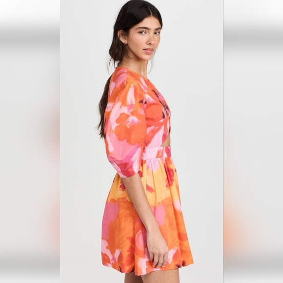 New De Loreta 'Candelaria' Orange Dress Size Small - Picture 2 of 7